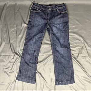 90's Vintage Contrast Wide Leg Denim | Size 13